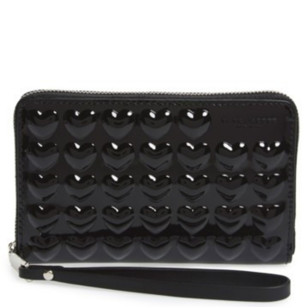 NWT Marc Jacobs Heart Leather Smartphone Wallet - Picture 1 of 5